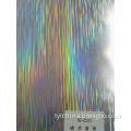 Silver silk style holographic hot stamping film for leather, textile